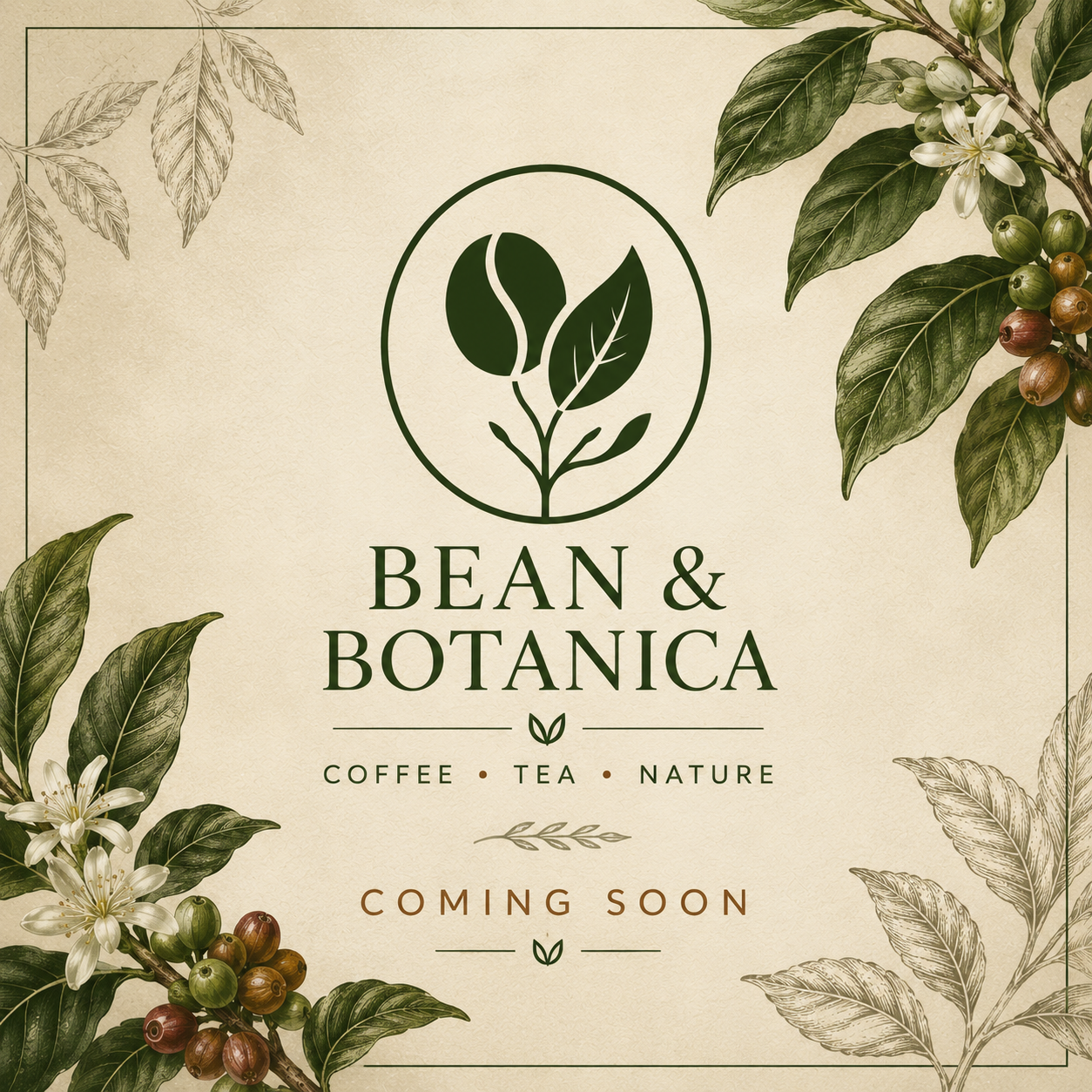 Bean & Botanica coming soon artwork